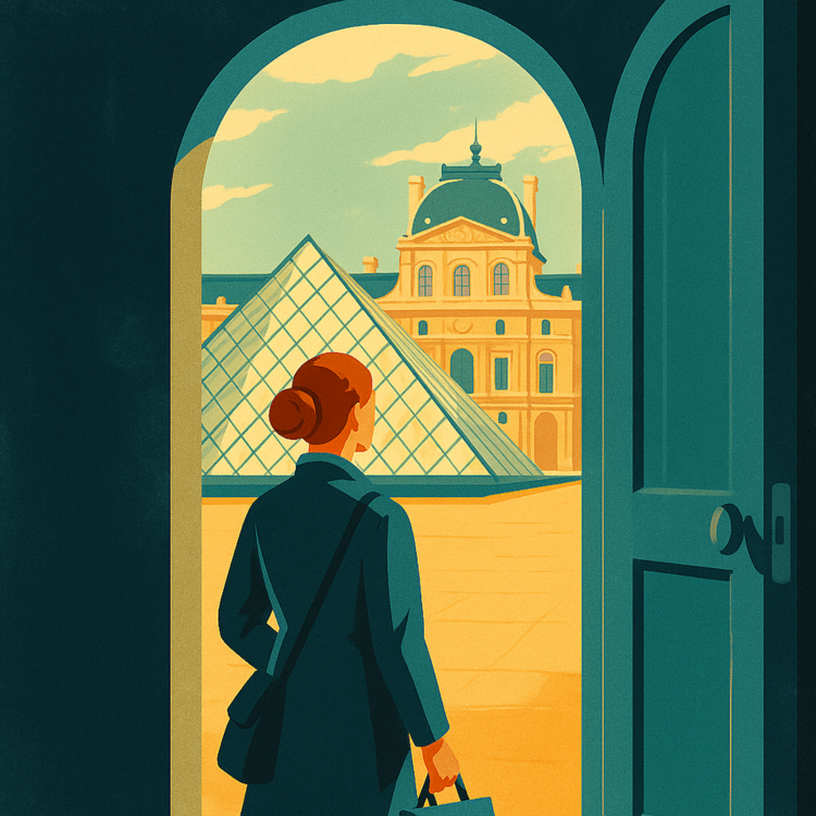 Secret Entrances to Europe’s Most Popular Museums Illustration of secret museum entrances in Europe